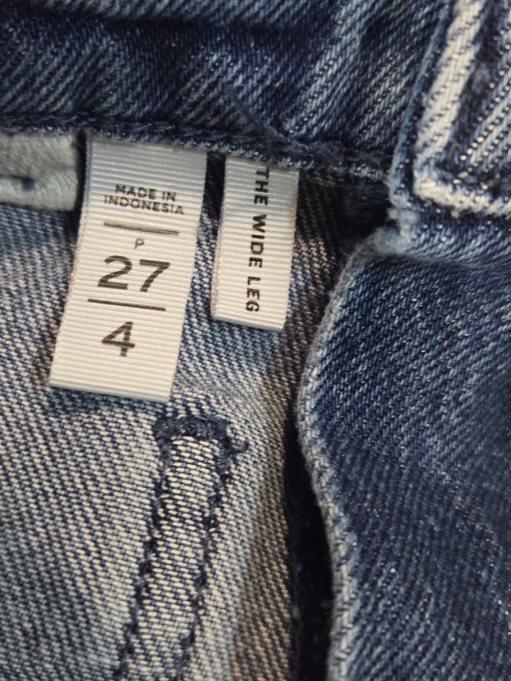 LOFT Cropped Wide-Leg Jeans in Mid Blue - Picture 7 of 9